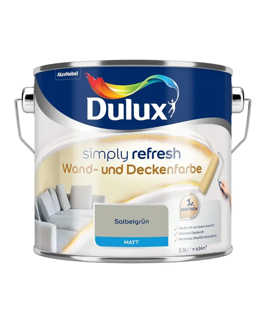 多樂士牆壁和天花板塗料2.5升